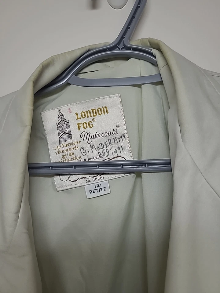 London Fog Maincoats Weatherwear Womens Trench Coat Size 12 Petite  - Image 2 of 3