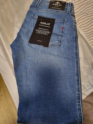 Neue ungetragene Replay Slim-fit-Jeans »Anbass Superstretch«