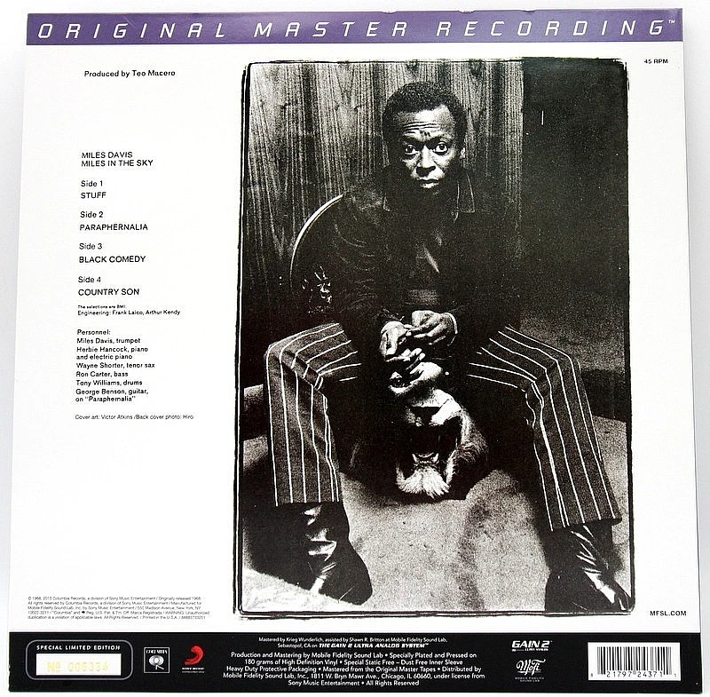 Miles Davis – "Miles In The Sky" - 2015 RE - 180g -  2xLP (LTD, RM, NUM)  - MFSL - Image 2 of 4