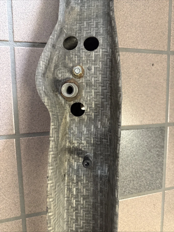 2001-2006 BMW M3 E46 Front Carbon Fiber Reinforcement Impact Crash Bar  OEM - Image 3 of 4