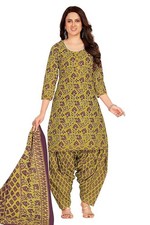 Cotton Printed Readymade Salwar Suit For Women
