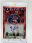 Jay-Jay Okocha 2025 Topps Chrome UEFA Hongbao Red Auto /8