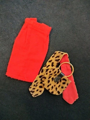Vintage Barbie Tressy Wendy Babs 🌿🥀 Red Skirt & Cheetah Accessories 🥀🌿