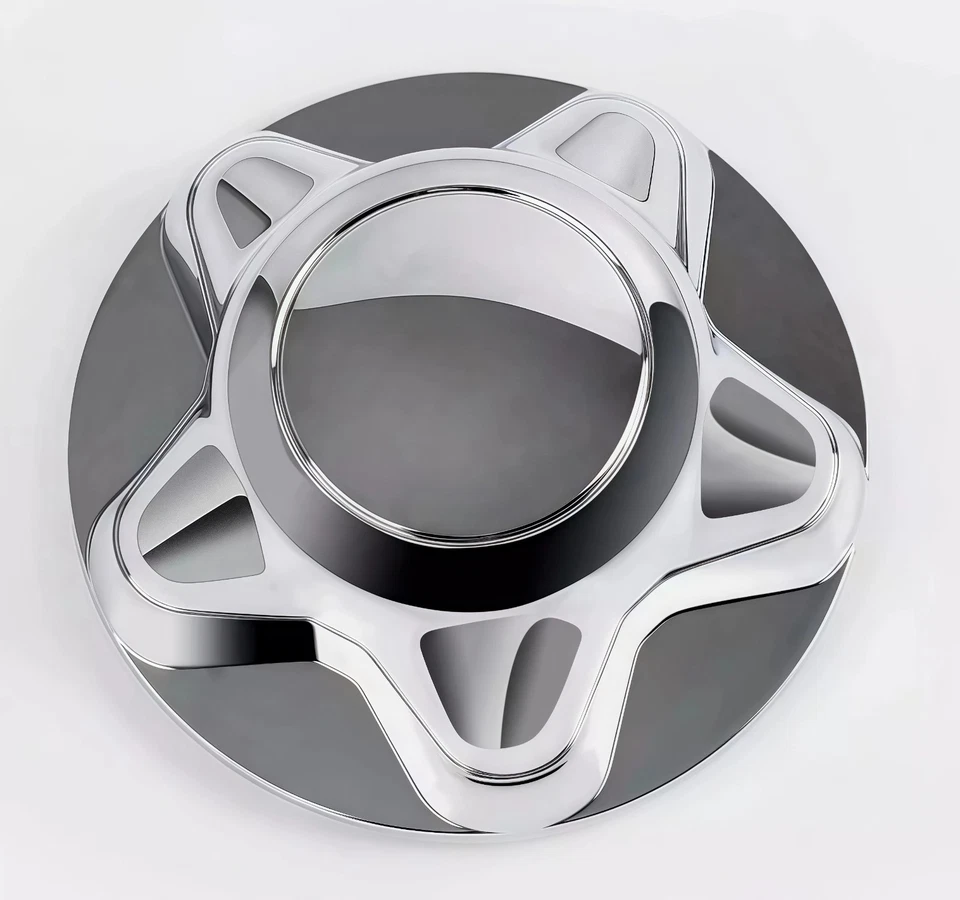 4x7in Silver Chrome Wheel Hub Covers Suitable For 1997-2003 Ford F150 Expedition Foto 4 de 4