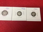 SILVER - 3 BARBER SILVER DIME LOT - 1897, 1899o, 1900o