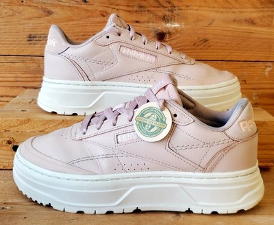 Reebok Club C Double Geo Low Leather Trainers UK4,5/US7/EU37,5 H69145 Soft Ecru