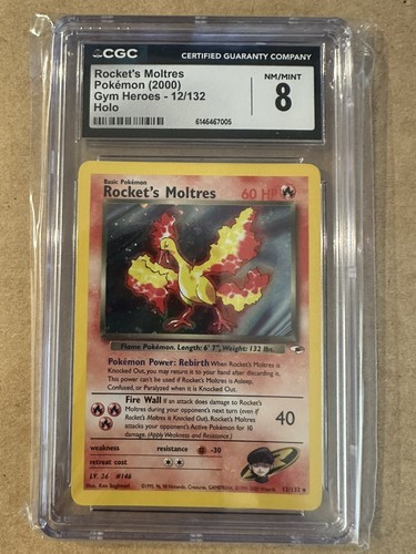 Rocket's Moltres (Unlimited) graded CGC 8 for sale on eBay