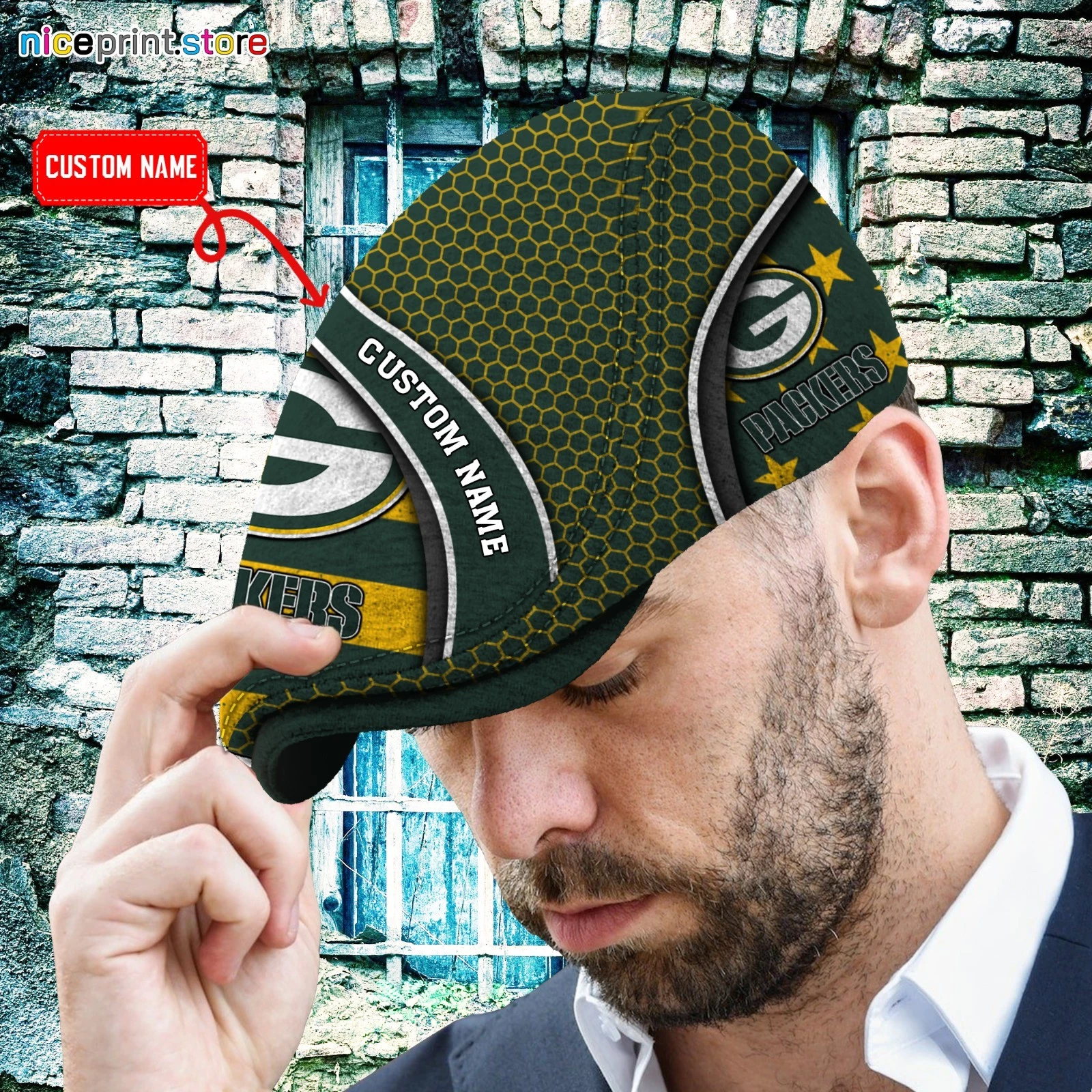 Green Bay Team Packers Jeff Cap football Jeff Cap Driving Cap Golf Cap For Men