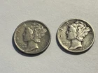 2-1938-S Mercury Dimes/Silver/F #10765