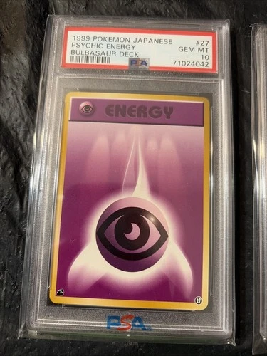 1999 Pokemon Japanese Psychic Energy #27- Bulbasaur Deck PSA 10 GEM MINT
