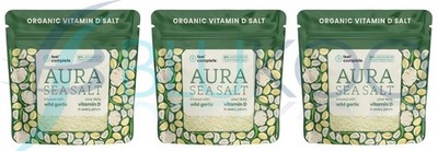 Feel Complete Aura Meersalz Bärlauch Vitamin D Keltisches Salz - 80g (3er Pack)