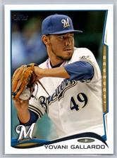 2014 Topps #388 Yovani Gallardo