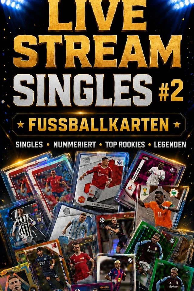 Second-Stream | Fußballkarten Singles, Nummeriert, Rookies & Legenden