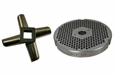  32 1/8" Reversible Meat Grinder Plate -  32-1/8 Plate with Grinder Knife 