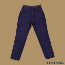 Vintage Wrangler USA Made Straight Leg Mom Jeans Dark Purple W28 L32