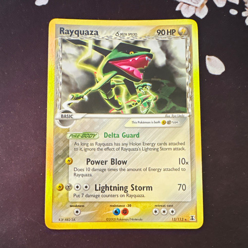 Pokemon TCG Rayquaza EX Delta Species 13/113 Holo English