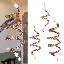 Bendable Bird Rope Perch Stand Parrot Climbing Rope for Cockatiels Lovebirds