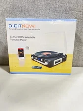 Bluetooth Record Player with Stereo Speakers Turntable for Vinyl to MP3