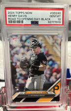2024 Topps Now Road to Opening Day Henry Davis PSA 9 Mint Rookie Black 45/99