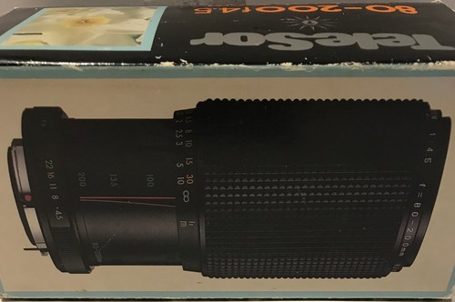 TeleSor One Touch Zoom 80-200  f4.5 Lens for Konica 