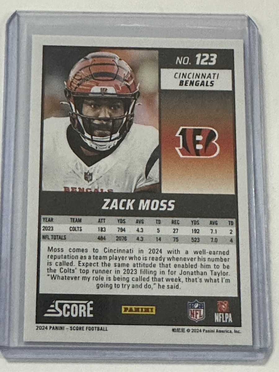 NFL  ZACK MOSS選手の直筆サイン入りジャージ（カード付き） NFL ZACK MOSS選手の直筆サイン入りジャージ（カード付き） NFL