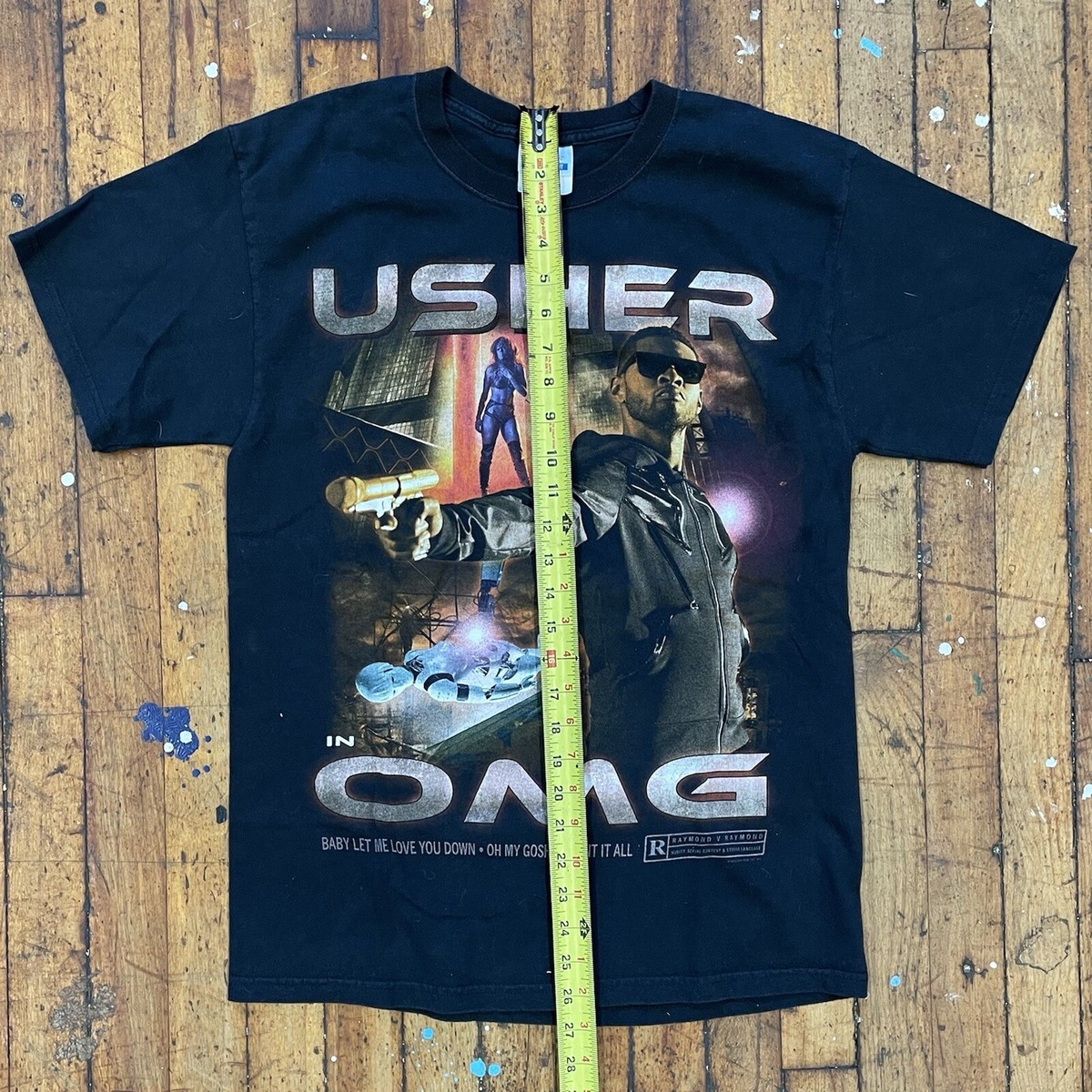 ヴィンテージ Usher OMG Tour 2010 ツアーTシャツ XL 2010 Usher OMG American Concert Tour Coming Soon Rap Tee