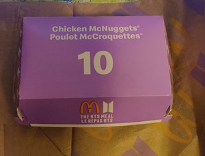 McDonalds BTS Meal The BTS Meal Lot Bag, McNuggets Box *Canada LIMITED