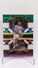 Jayson Tatum 2023-24 Panini Select Green/White/Purple Prizm #45