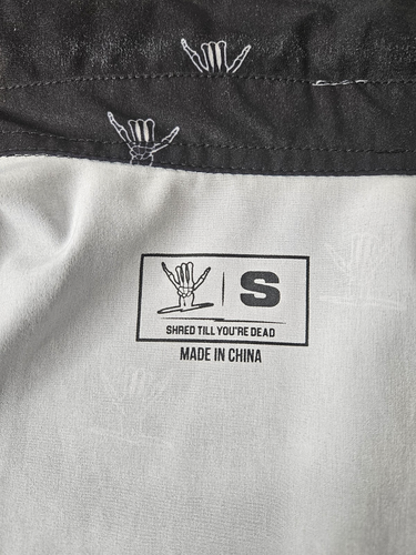 Camicia Shred Till You're Dead Camp nuova taglia small nera - Foto 2 di 8