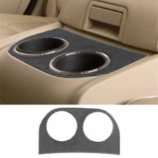 For Lincoln Navigator 2007-2014 Cup Holder Rear Center Carbon Fiber Cover Trim
