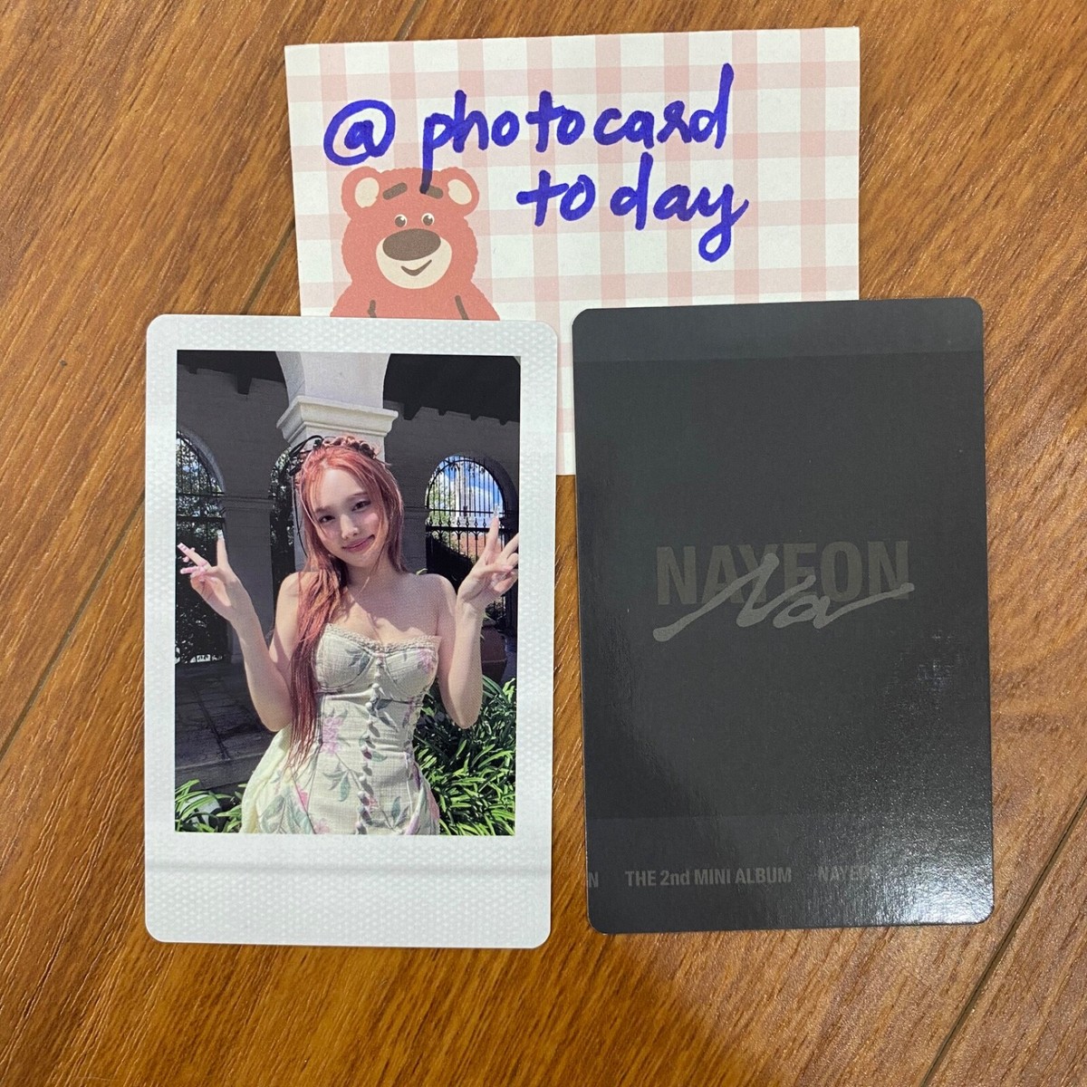 NAYEON ON HAND 'NA' POP-UP TWICE MERCH PHOTOCARD OFFICIAL JYPSHOP