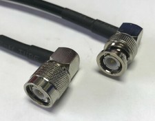 TNC Male Angle to BNC Male Angle Pick Length RG58 Coax RF Cable Quality 50ohm US