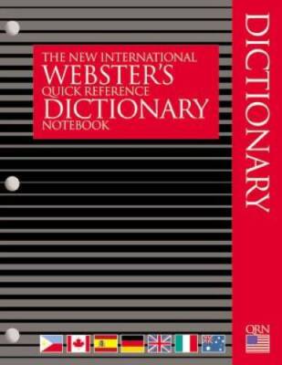 New International Websters Quick Reference Dictionary Notebook - GOOD