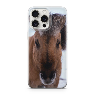 Sunny-Case Handyhülle für iphone 7 PLUS / 8PLUS Pferdchen Winter Nr.663 Stute