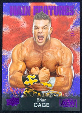 2021 UPPER DECK AEW BRIAN CAGE MAIN FEATURES PURPLE #D 16/25