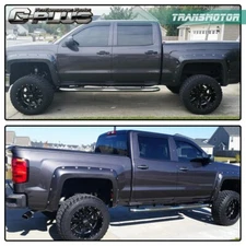 FIT FOR 14-18 SILVERADO 1500 5.8' SHORT BED POCKET RIVET STYLE FENDER FLARES