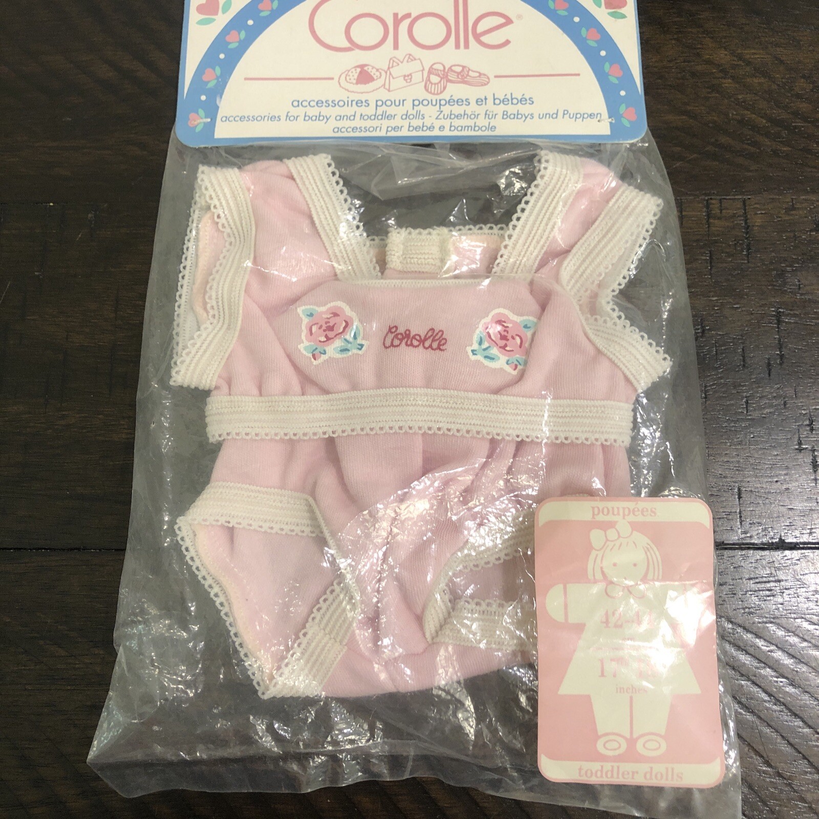 Vintage COROLLE France Sleep Undies Pink outfit doll 17-18" 