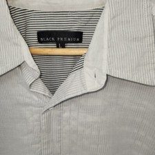 Affliction Black Premium Mens Button Shirt Layered Skeleton Print Size Large