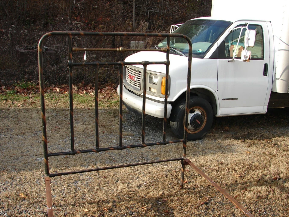 Antigua cama de latón y hierro - Cama de hombro redonda - BONITA - VER FOTOS - #10 Foto 2 de 4