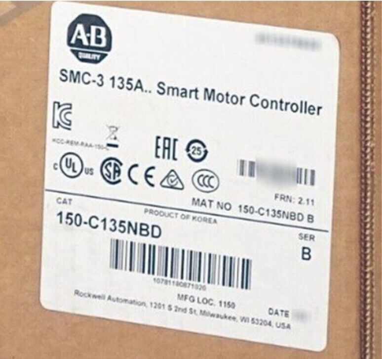 New Sealed AB 150-C135NBD SMC-3 Smart Motor Controller AB 150C135NBD