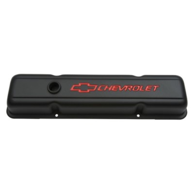 PROFORM 141-750 Short Valve Covers in Black Crinkle Finish for 58-86 SB Chevy