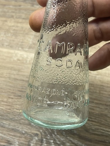 Vintage Campari Soda Bottle Glass Milano - Picture 2 of 6