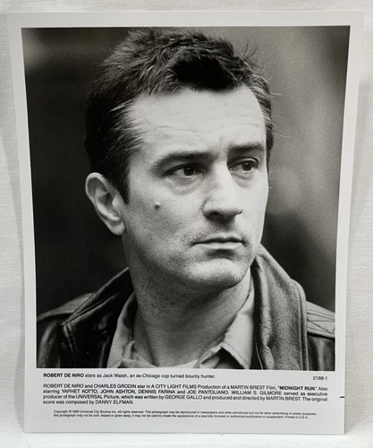 Robert De Niro Midnight Run Press Kit Photo 1988 Universal 8x10