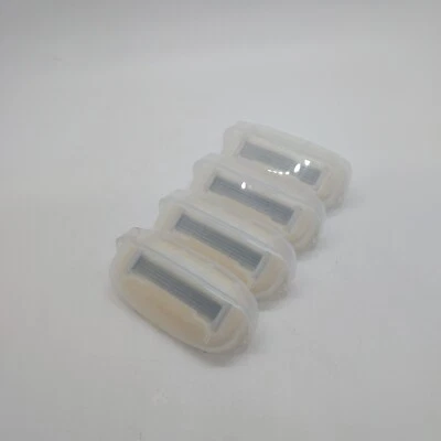 ESTRID - A FEMALE FIRST VEGAN RAZOR BRAND 4 x REPLACEMENT REFILL BLADES YELLOW