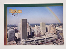 Postcard Oklahoma City, Oklahoma - Downtown View w/ Rainbow Unposted