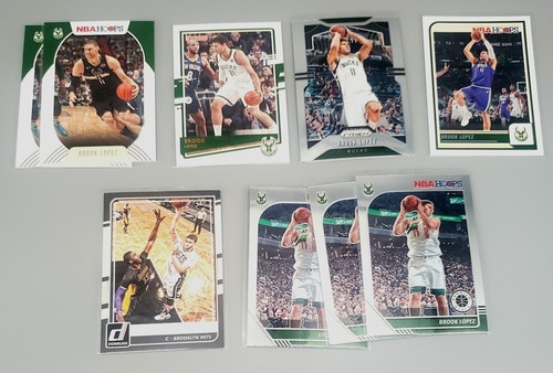 Brook Lopez 28 Card Lot Mosaic Silver, Elite, Select, Courtside, Prizm, Optic - Picture 2 of 2