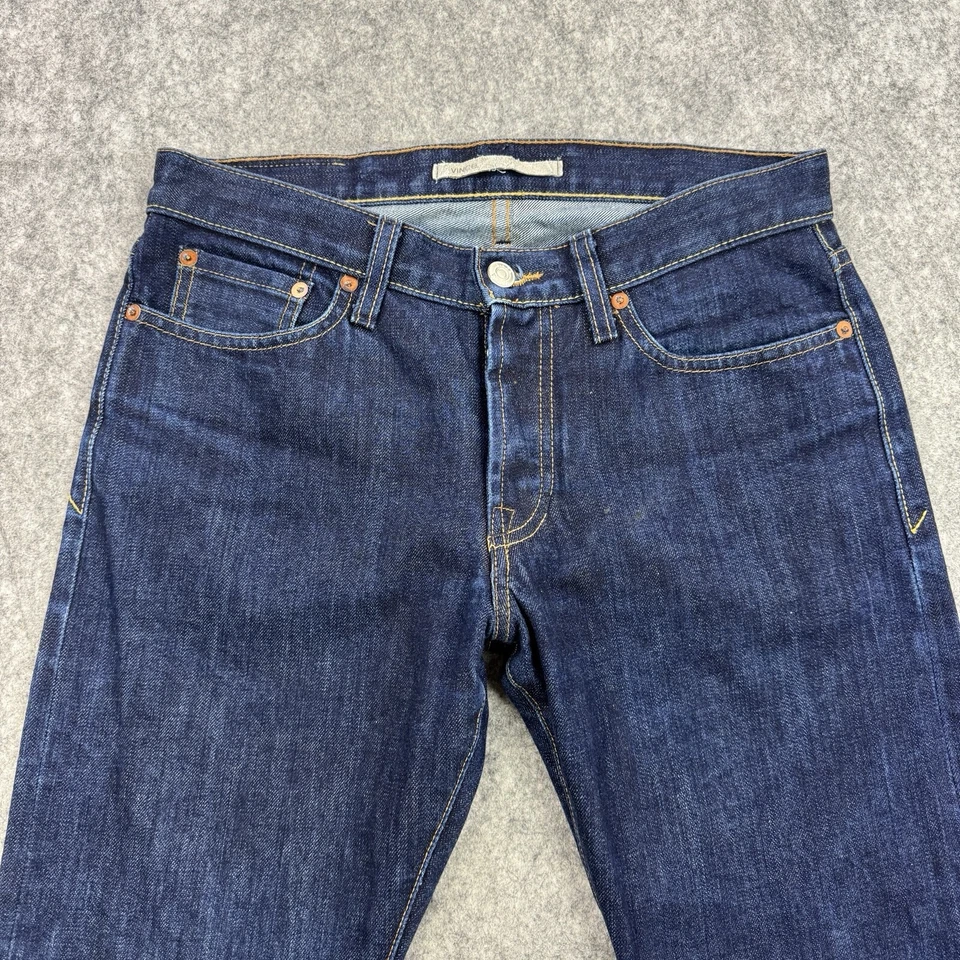 Vince Mens Jeans 29x32 Blue Selvege Demin Button Fly 5 Pocket - Image 3 of 4