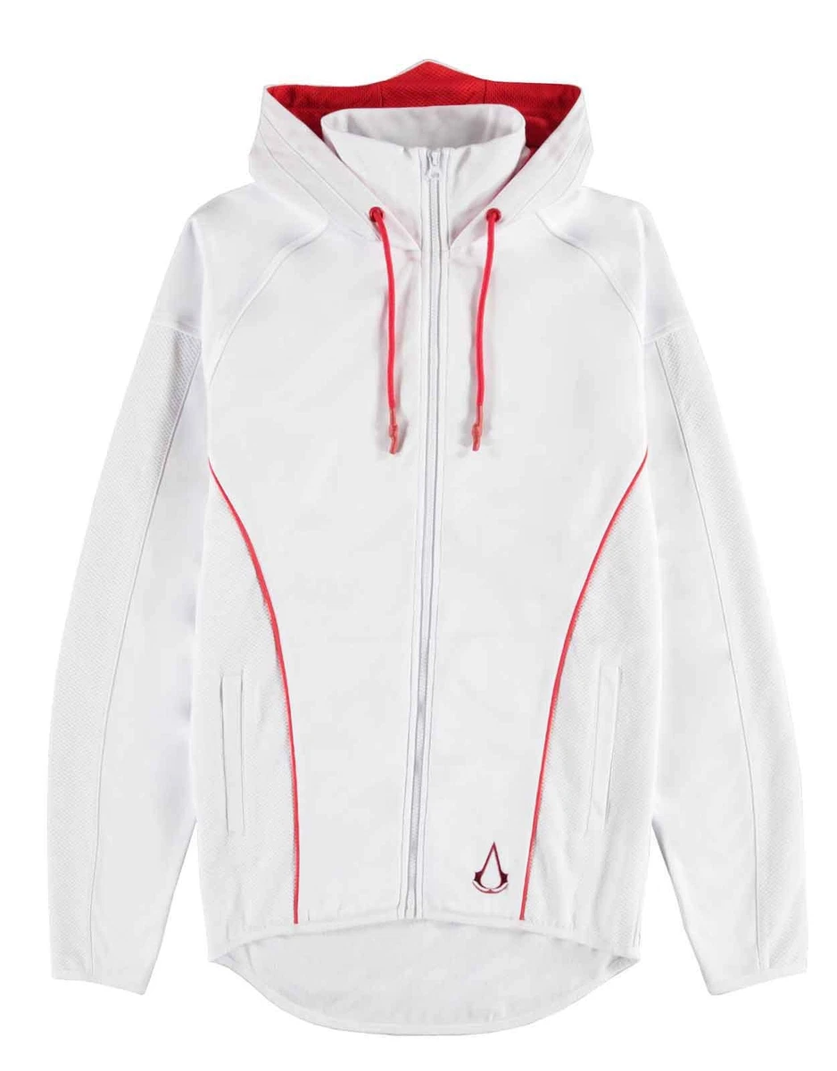 White assassins creed hoodie top