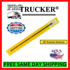 ProTrucker 18" Scanner Antenna For Car/Truck Pretuned 30-1200Mhz Stainless Steel