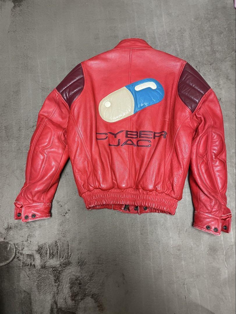 KADOYA AKIRA 金田のジャケットM サイバージャック KADOYA × AKIRA Limited CYBERJAC Leather Jacket Red Size M